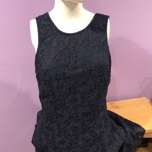 Speechless Navy Blue Lace Fit & Flare Dress Size XL